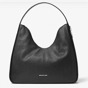 NWT Michael Kors Nayla Medium Pebbled Leather Hobo Shoulder Bag